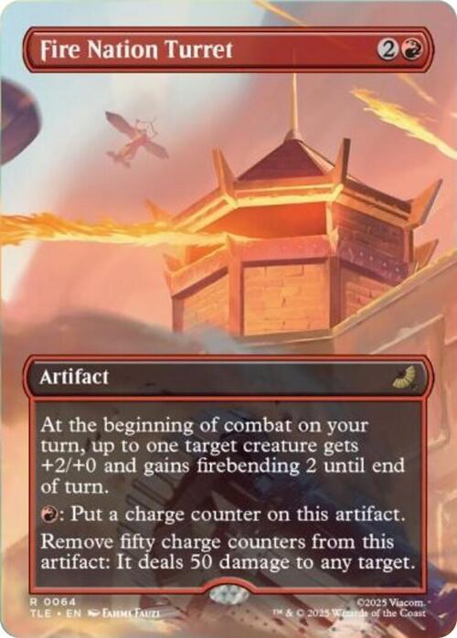Fire Nation Turret Card Front