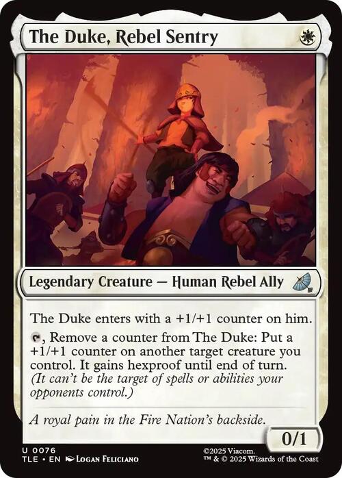 The Duke, Rebel Sentry Card Front