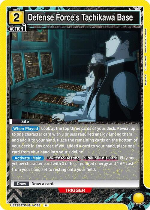 Defense Force's Tachikawa Base Card Front