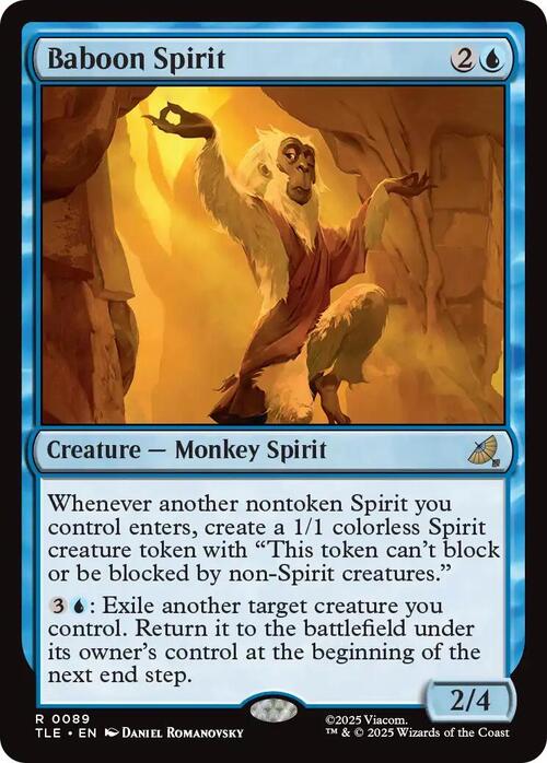 Baboon Spirit Card Front
