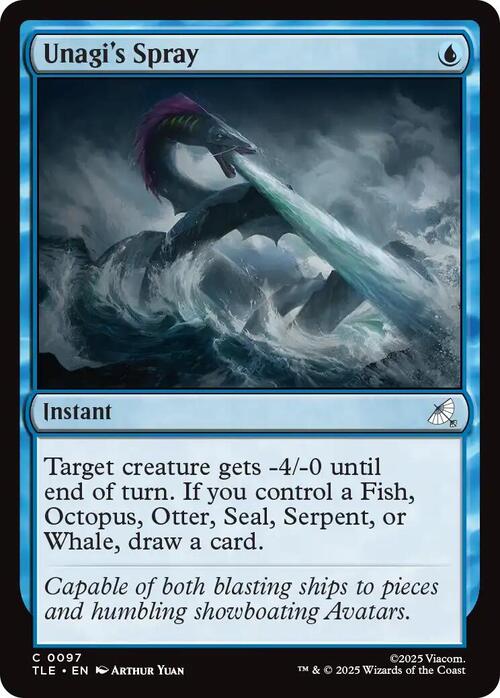 Unagi's Spray Card Front