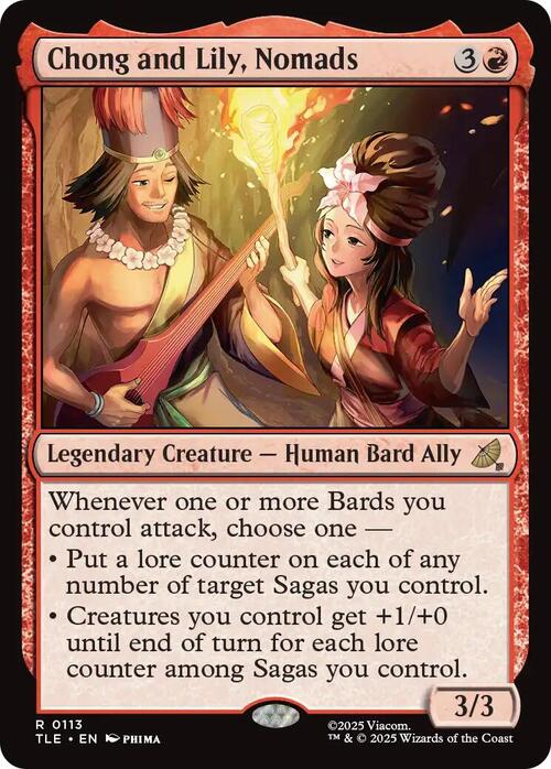 Chong and Lily, Nomads Card Front