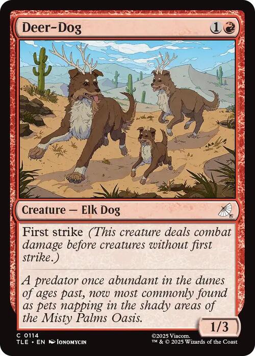 Deer-Dog Card Front