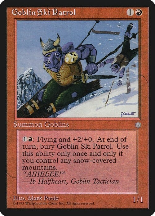 Goblin Ski Patrol Card Front