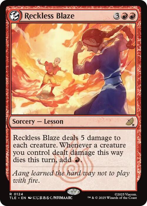 Reckless Blaze Card Front
