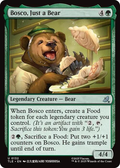 Bosco, Just a Bear Card Front