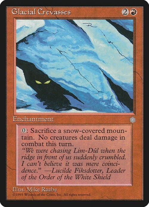 Glacial Crevasses Card Front