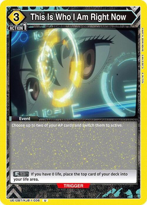 This Is Who I Am Right Now Card Front