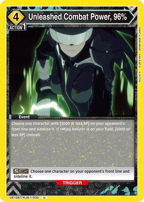Unleashed Combat Power, 96% Card Front