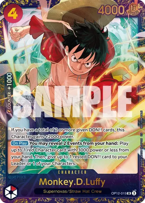 Monkey D Luffy Card Front