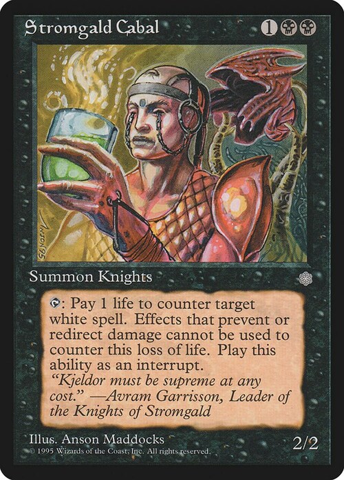 Stromgald Cabal Card Front