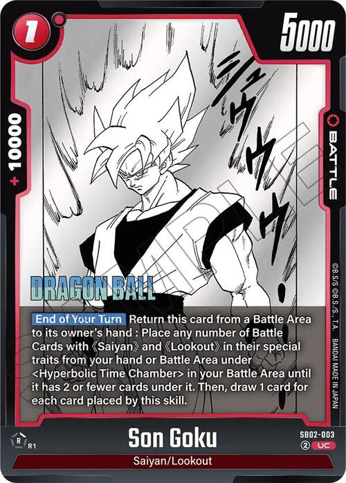 Son Goku Card Front