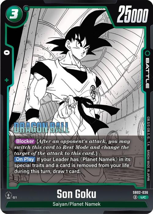 Son Goku Card Front