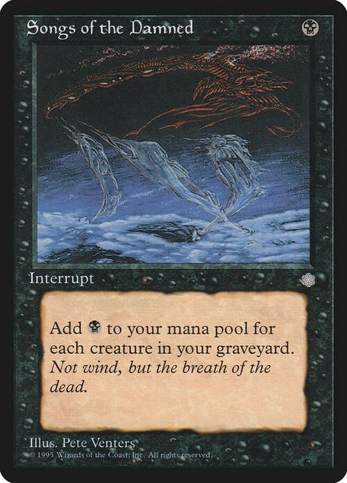 Songs of the Damned Card Front