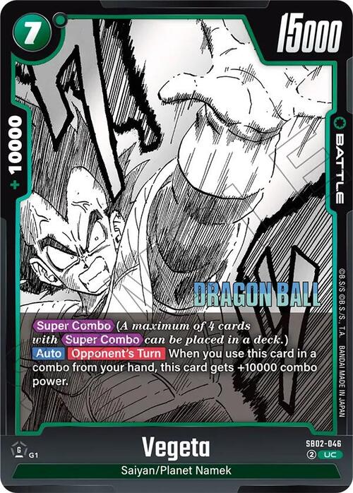 Vegeta Card Front