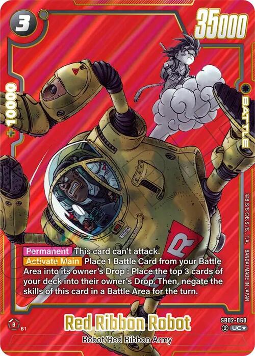 Red Ribbon Robot Card Front
