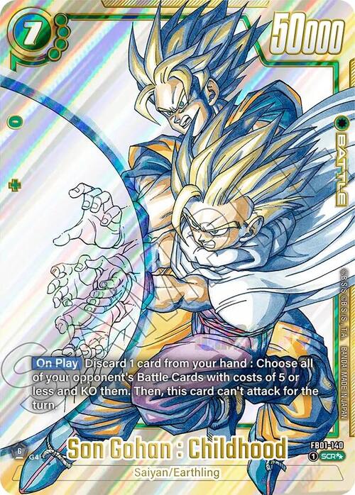 Son Gohan : Childhood Card Front