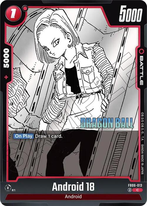 Android 18 Card Front