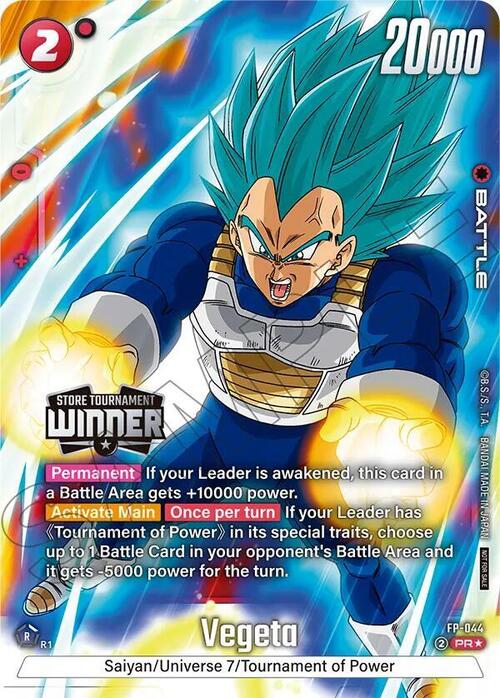 Vegeta Card Front