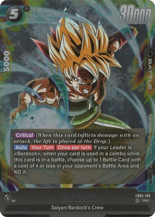 Bardock Card Front