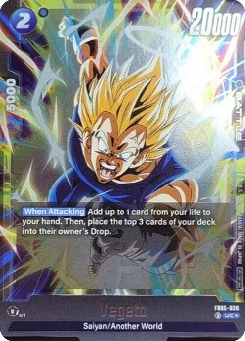 Vegeta Card Front