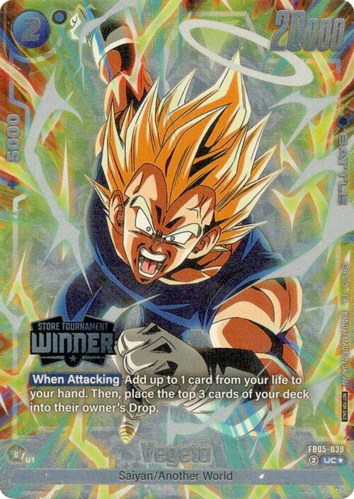 Vegeta Card Front