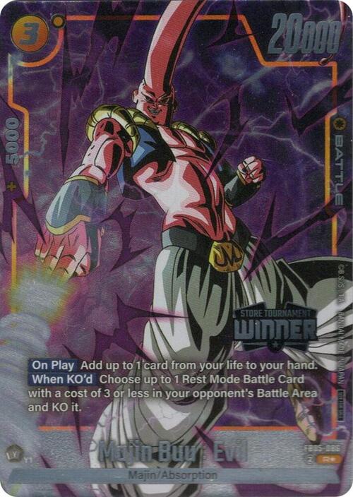 Majin Buu : Evil Card Front
