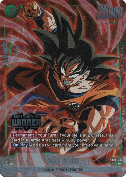 Son Goku Card Front