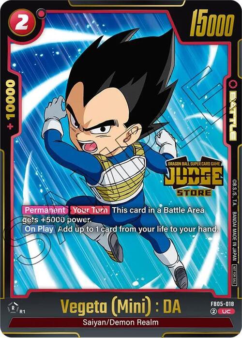 Vegeta (Mini) : DA Card Front