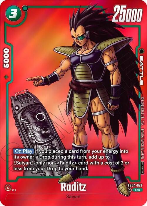 Raditz Card Front