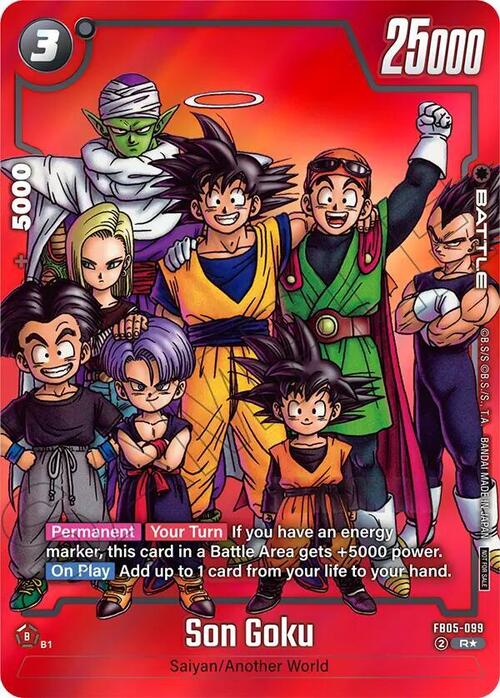 Son Goku Card Front