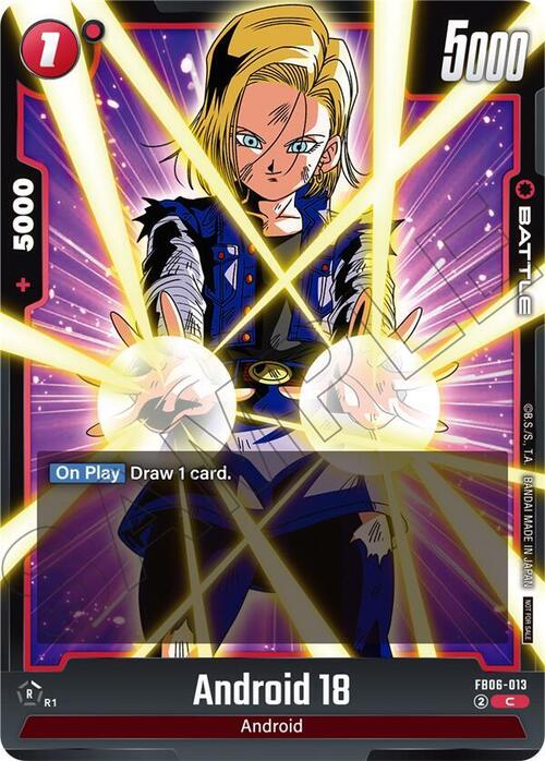 Android 18 Card Front