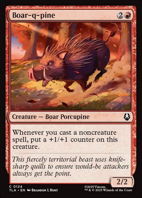 Boar-q-pine Card Front