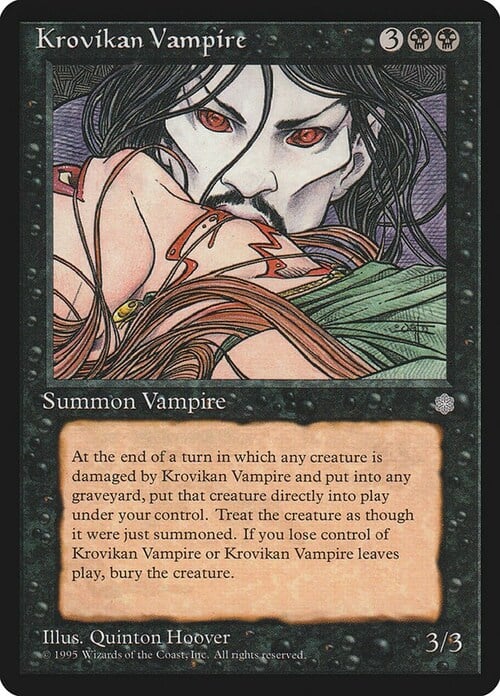 Krovikan Vampire Card Front