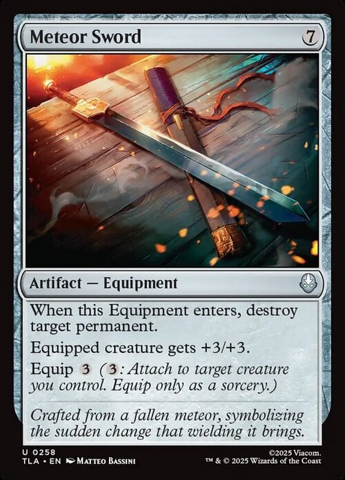 Meteor Sword Card Front
