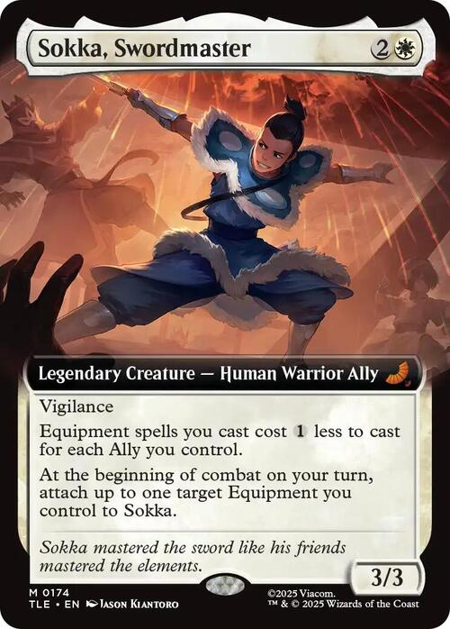 Sokka, Swordmaster Card Front