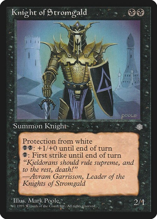 Knight of Stromgald Card Front