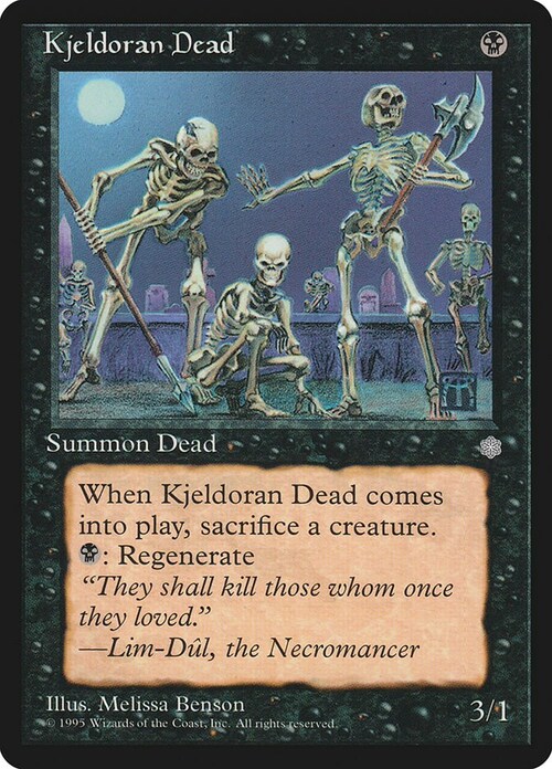 Kjeldoran Dead Card Front