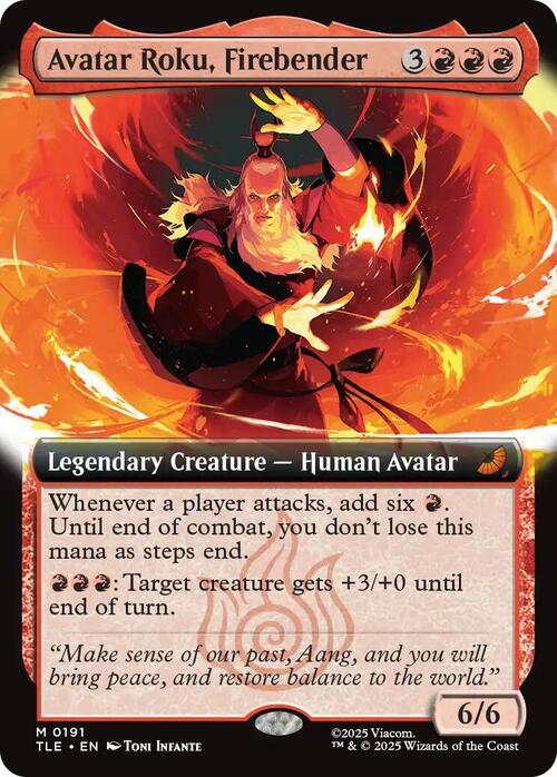 Avatar Roku, Firebender Card Front