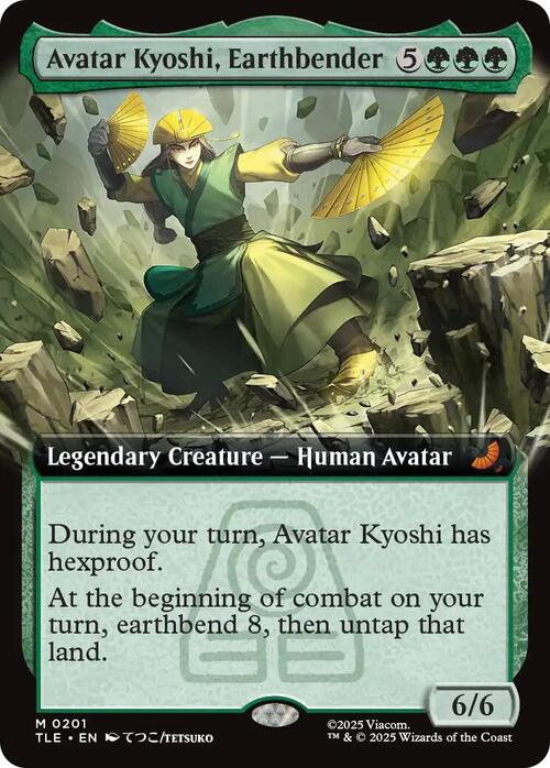 Avatar Kyoshi, Earthbender Card Front