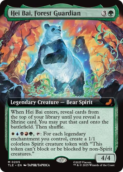 Hei Bai, Forest Guardian Card Front