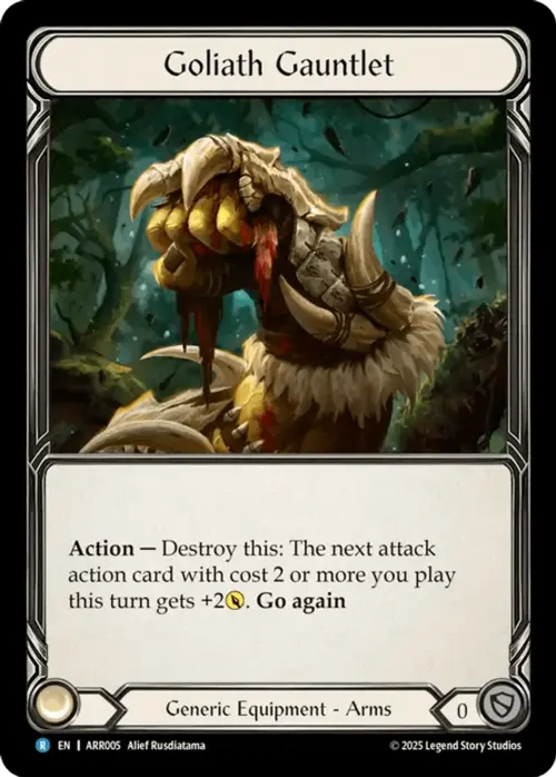 Goliath Gauntlet Card Front