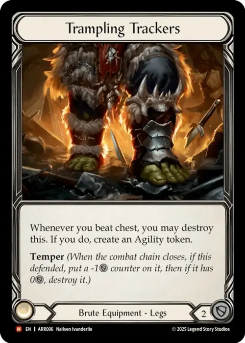 Trampling Trackers Card Front