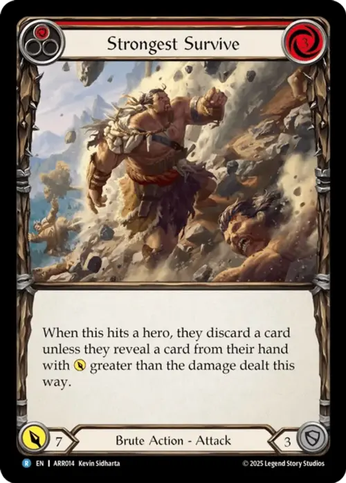 Strongest Survive (Red) Card Front