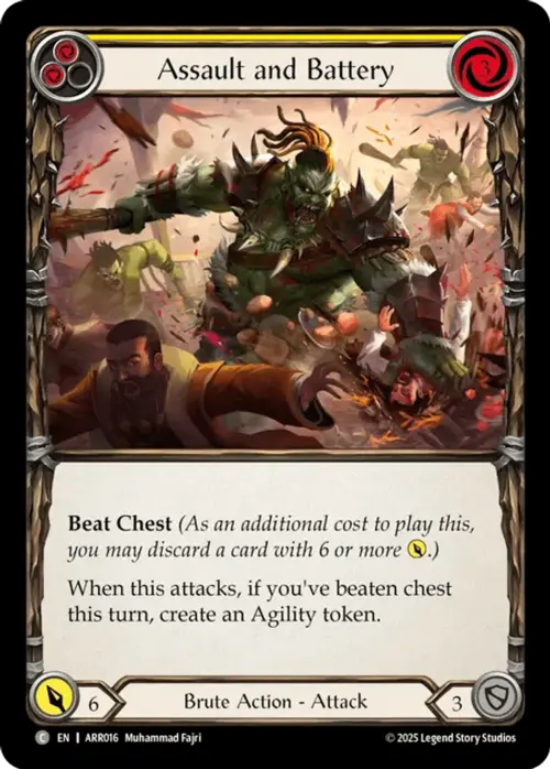 Aggressione Aggravata - Giallo Card Front