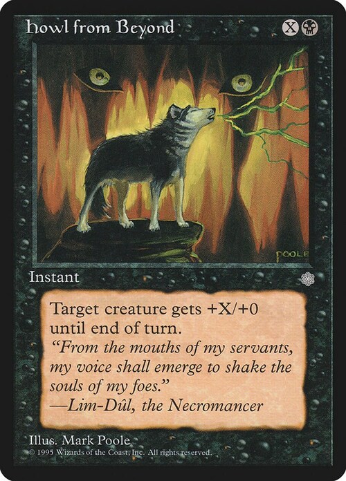 Howl from Beyond Card Front