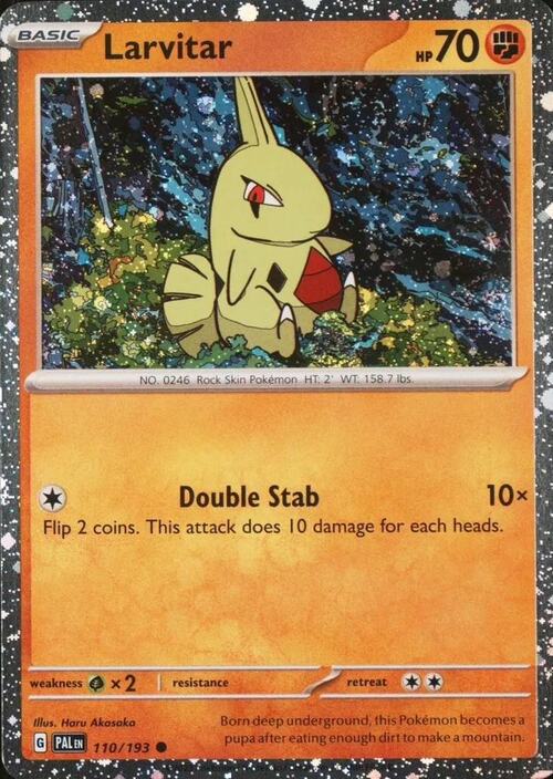 Larvitar Card Front