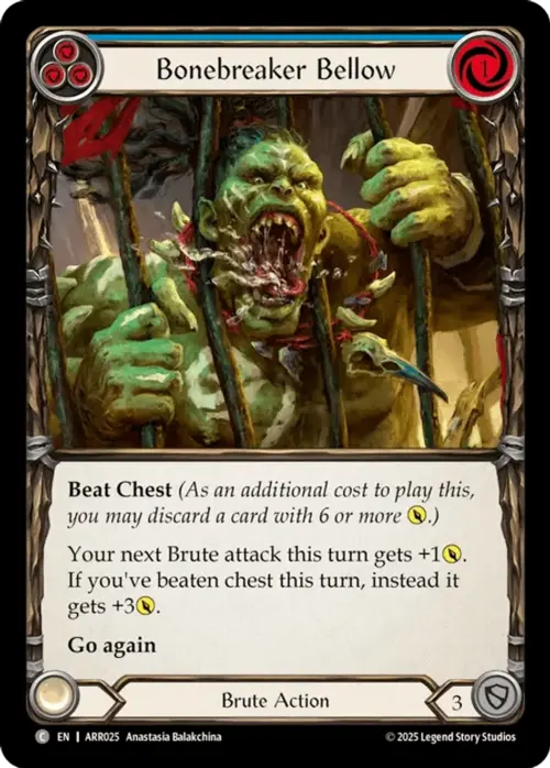 Urlo Spezzaossa (Blu) Card Front