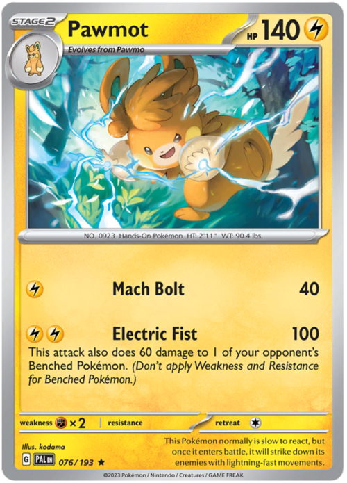 Pawmot [Electric Generator | Electro Paw] Card Front