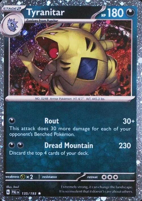 Tyranitar Card Front